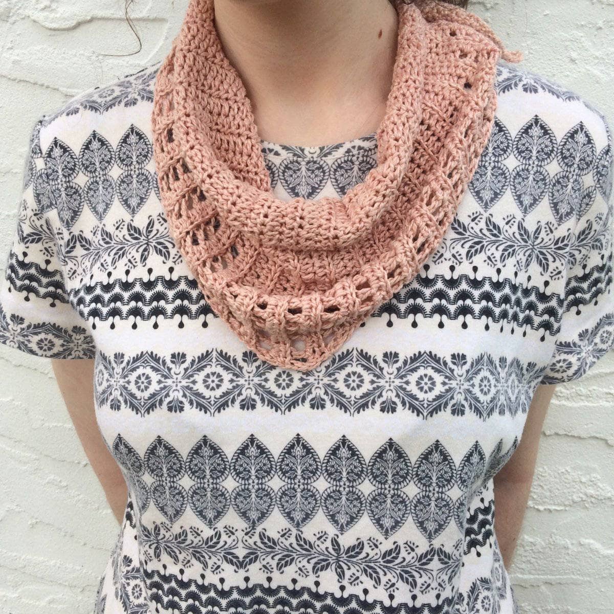 Naturally Dyed Lemongrass Scarf Crochet Pattern