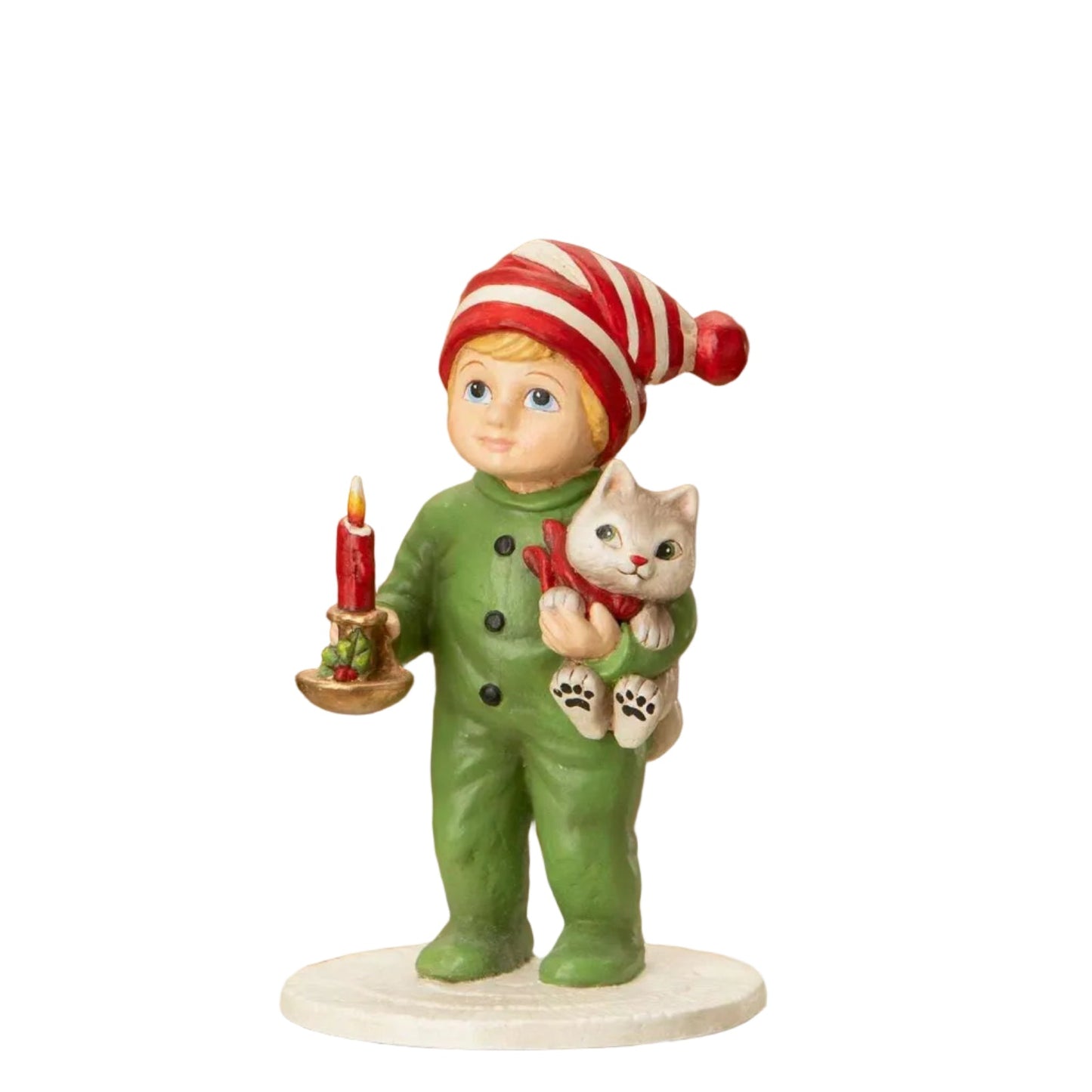 Noah with Cat | Christmas Decor | Bethany Lowe