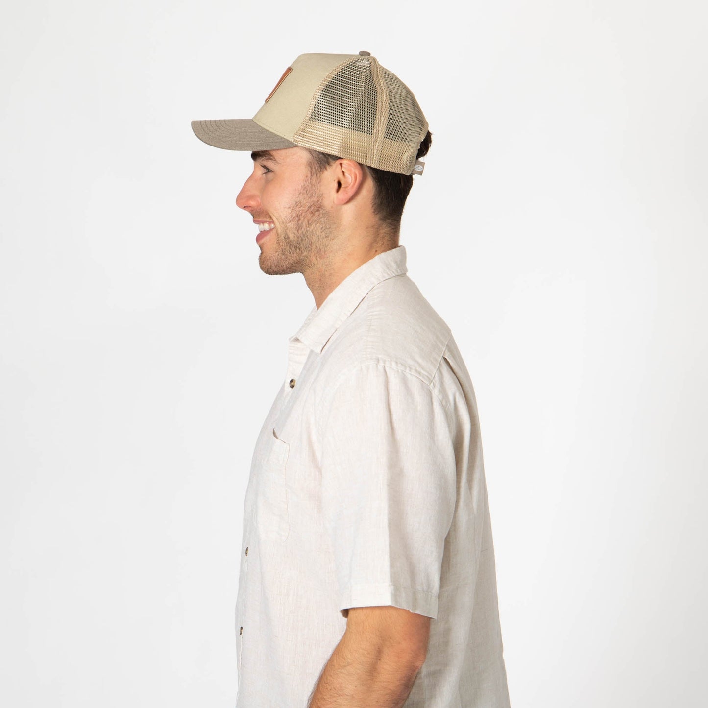 Heritage Line - Mens Beige Trucker Hat (OCM4838)