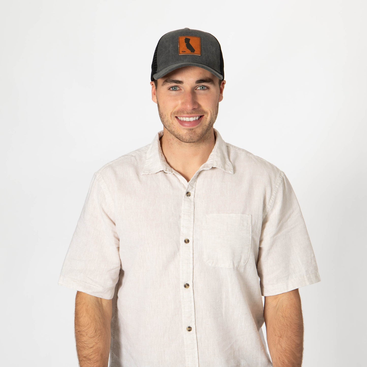Heritage Line - Mens Beige Trucker Hat (OCM4838)