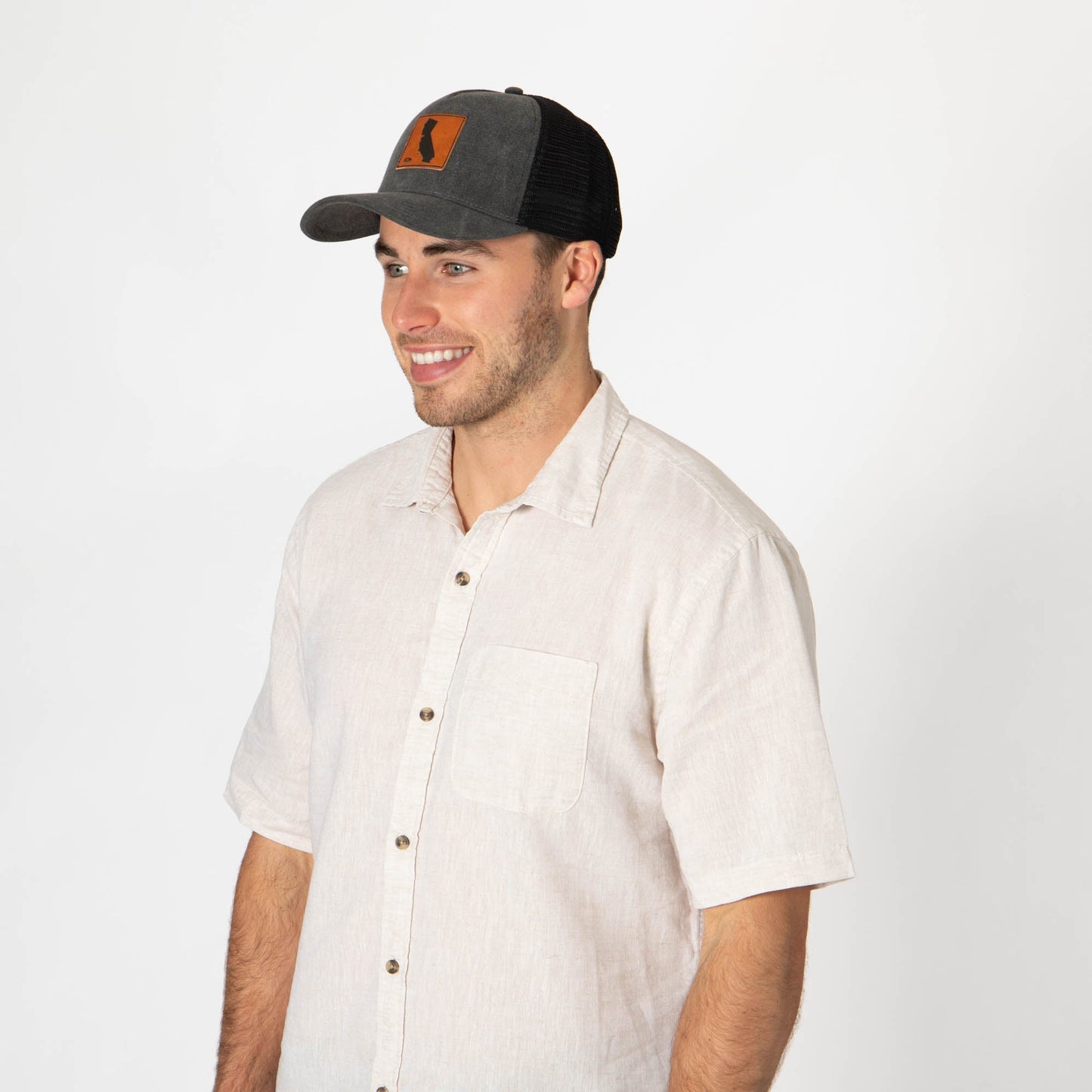 Heritage Line - Mens Beige Trucker Hat (OCM4838)
