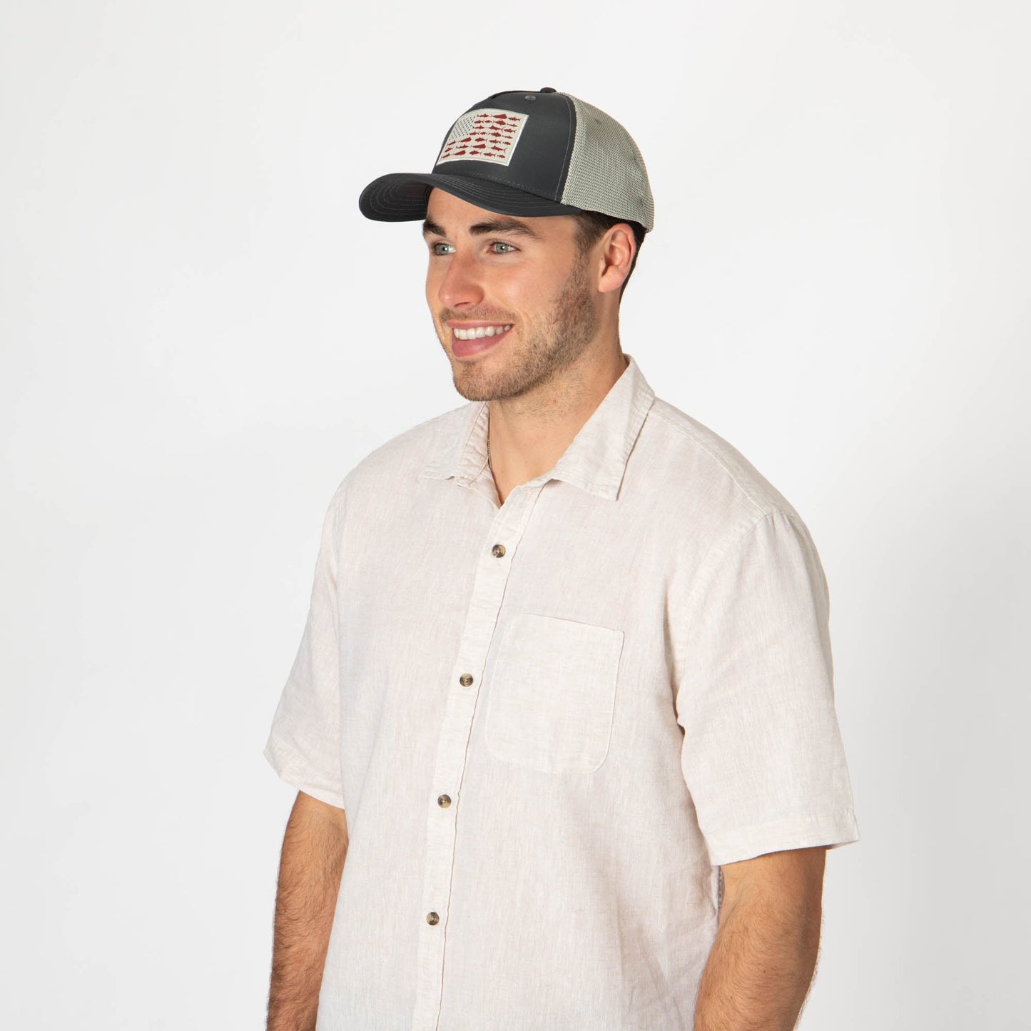 Water Performance - Mens Americana Fishing Trucker Hat