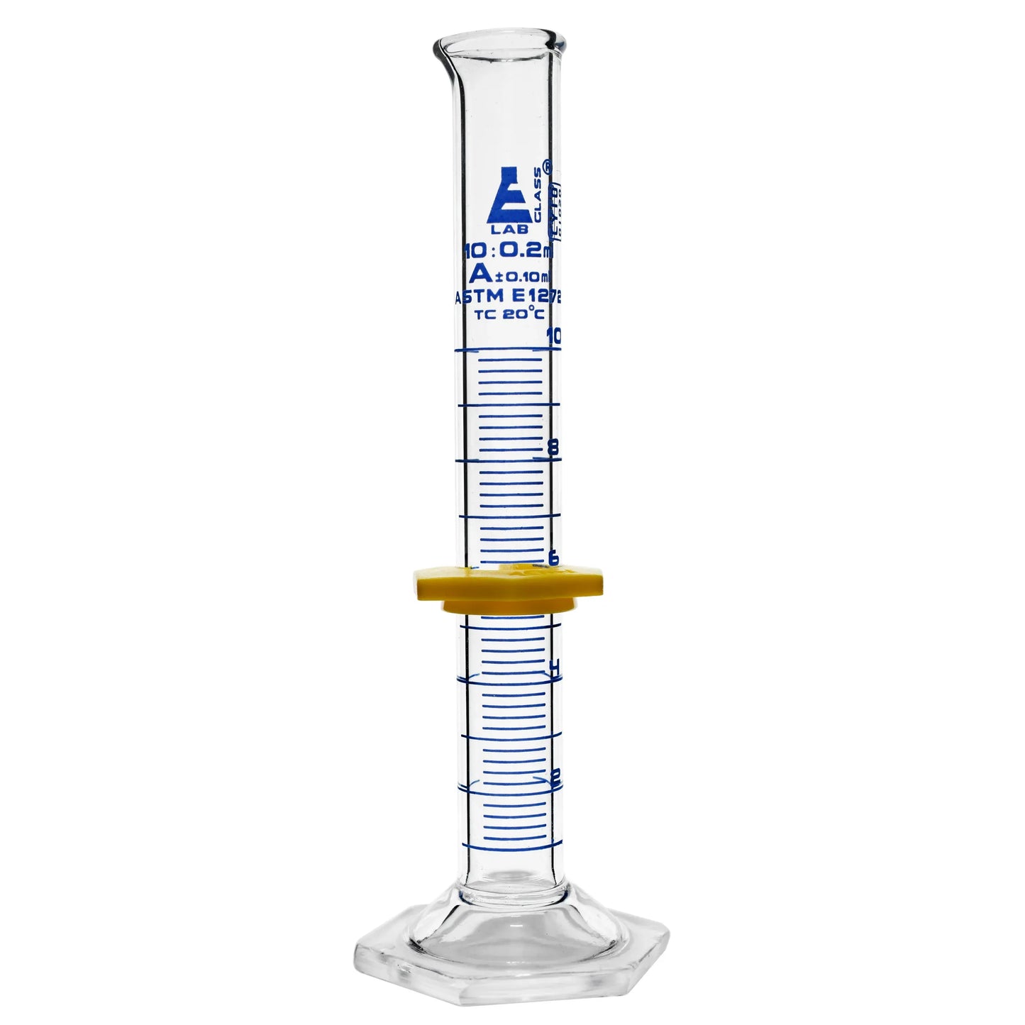 Class A Graduated Glass Cylinder, Single Scale, 10 mL
