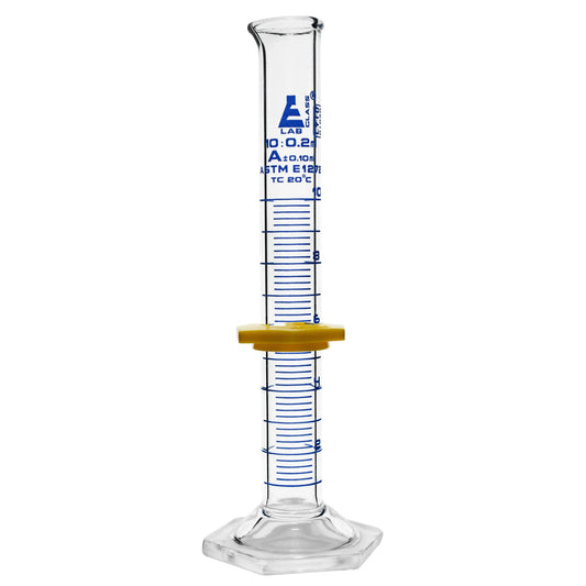 Class A Graduated Glass Cylinder, Single Scale, 10 mL