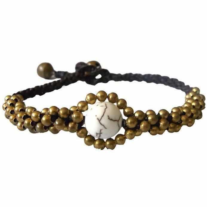 Ojo Brass Adjustable Bracelet - Thailand