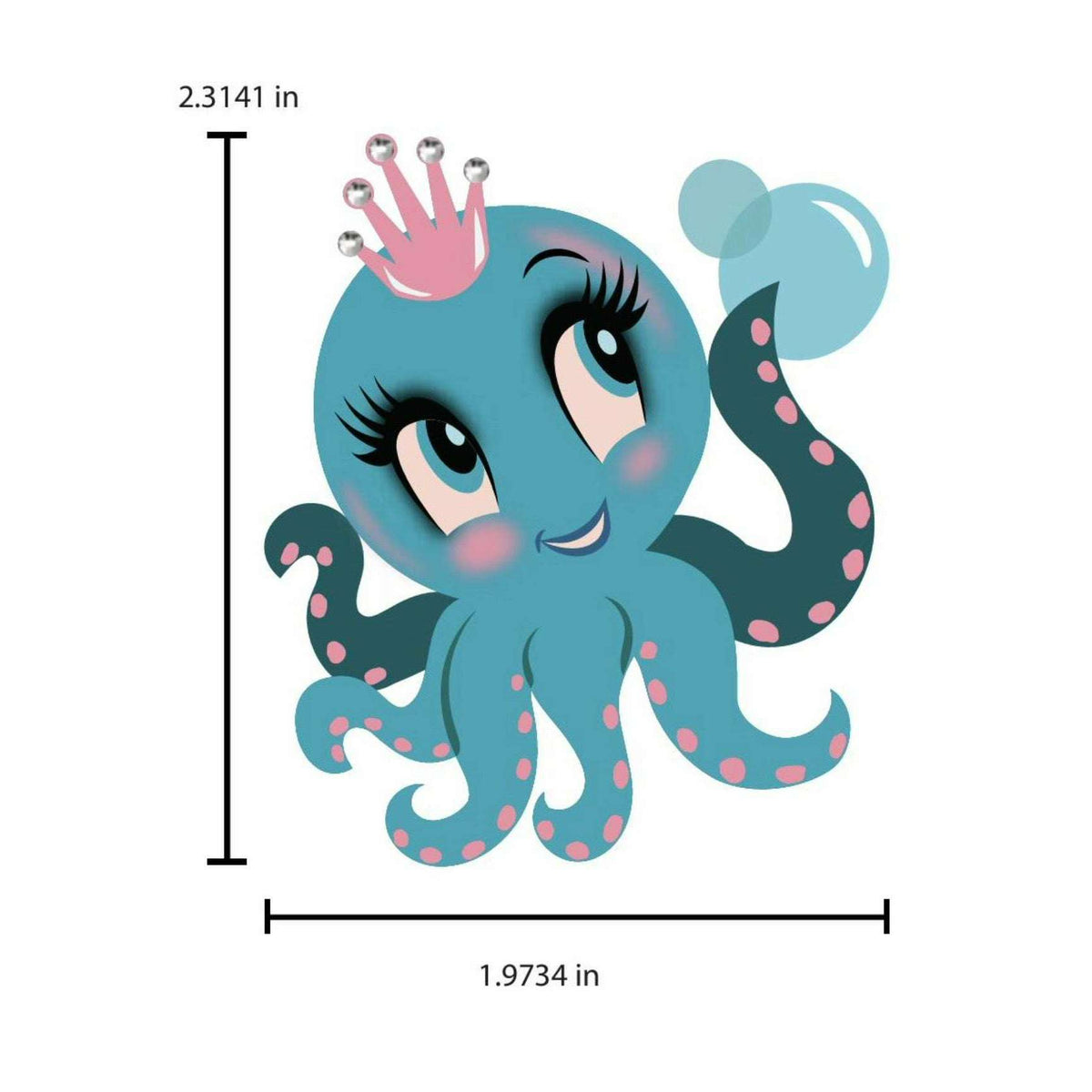Olivia the Octo Cutie Brooch by Miss Fluff x Lipstick & Chrome
