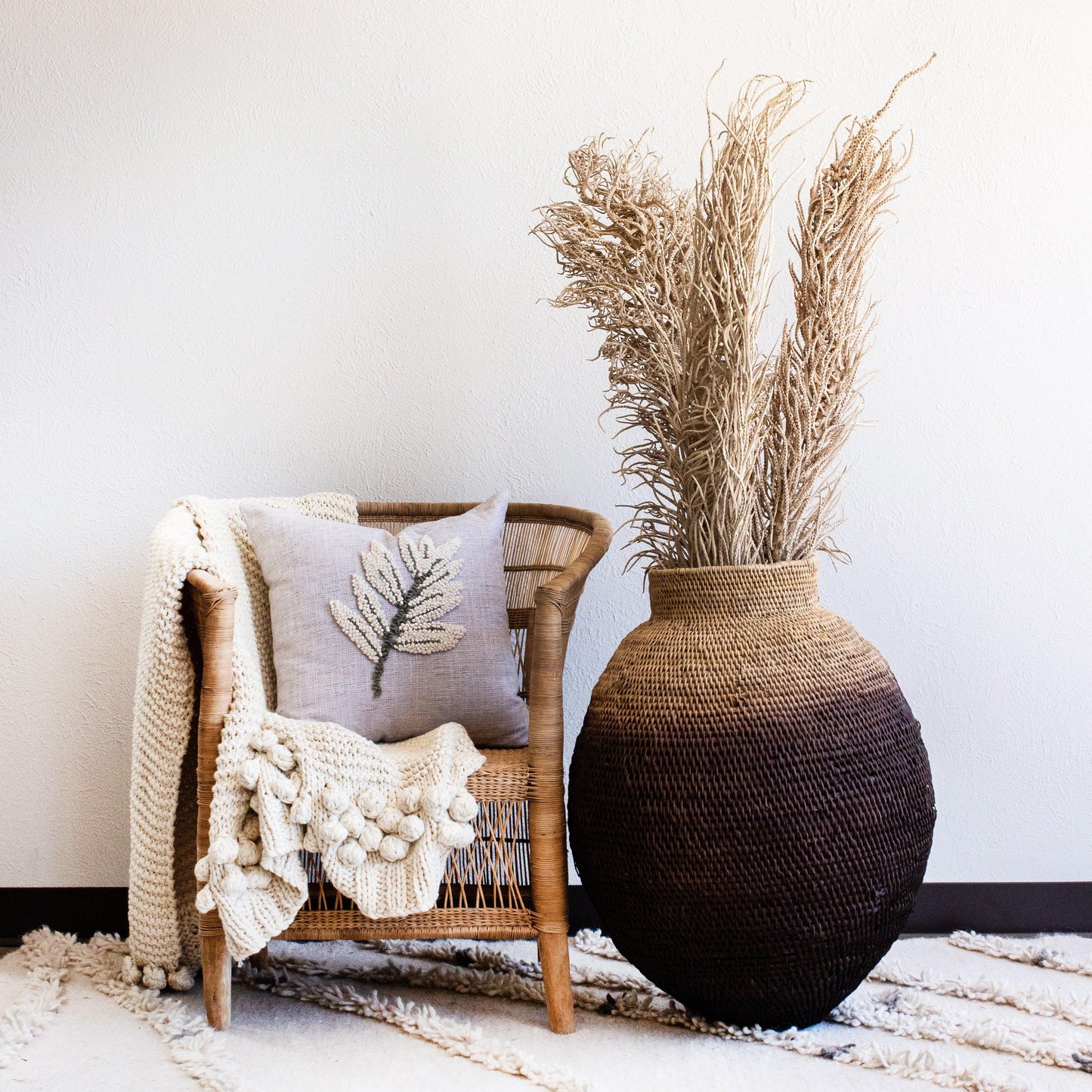 Ombre Handwoven African Buhera Basket