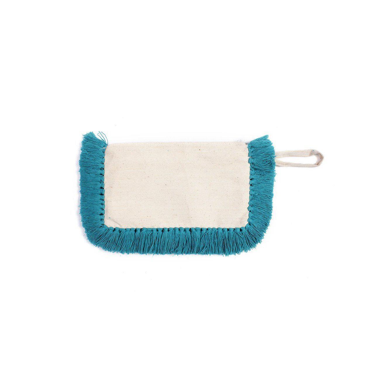Organic Cotton Fringe Tassel Wristlet - Thailand