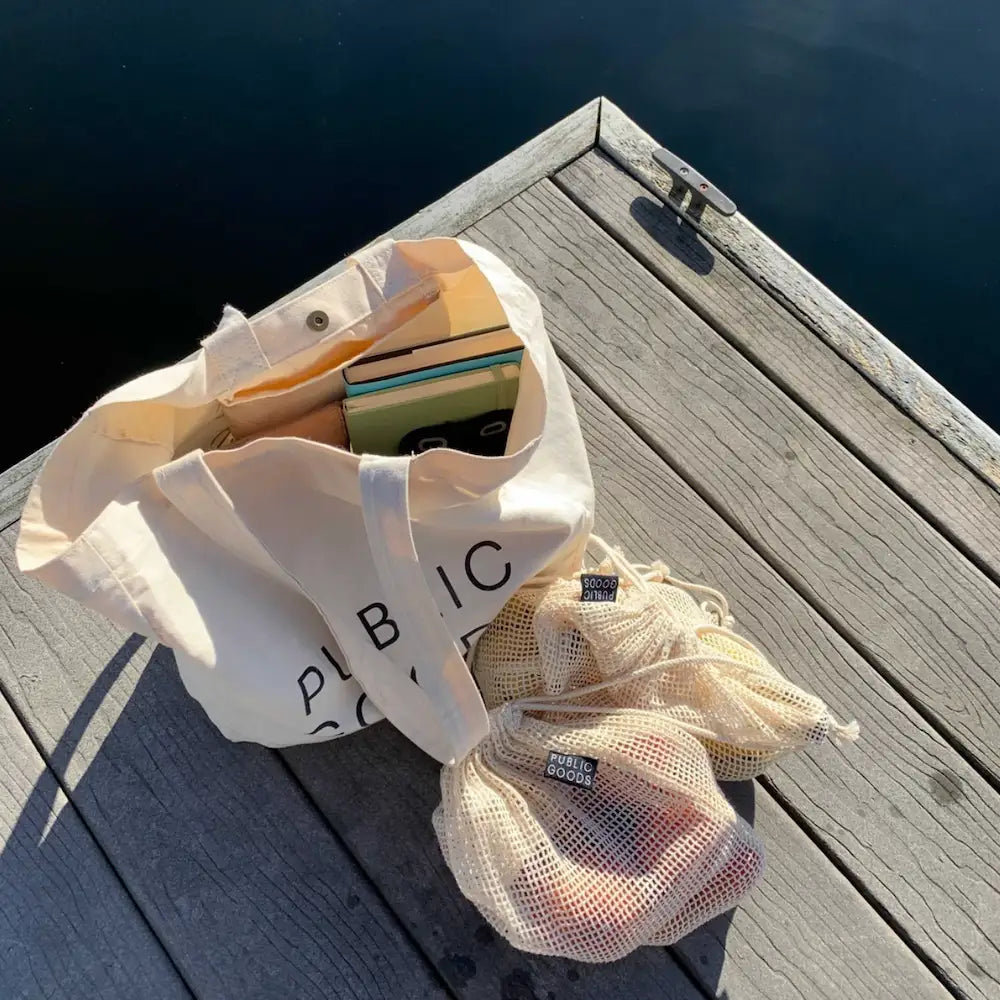 Organic Reusable Mesh Grocery Bag (2 ct) - Osadia Concept Store