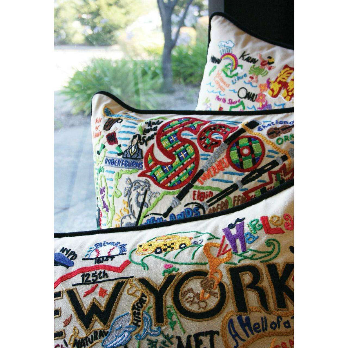 Ottawa Hand-Embroidered Pillow