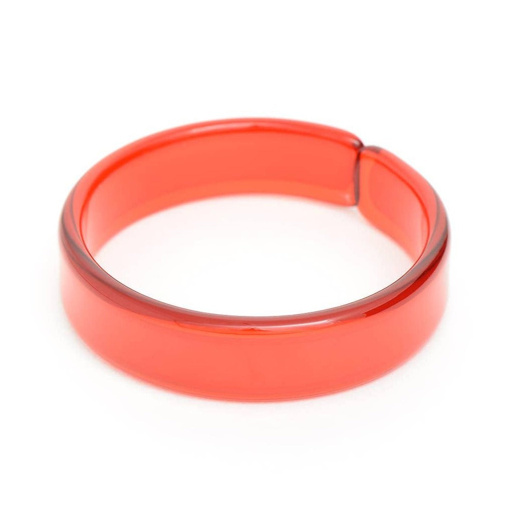 Party Resin Acrylic Stacking Bangle Bracelet RED