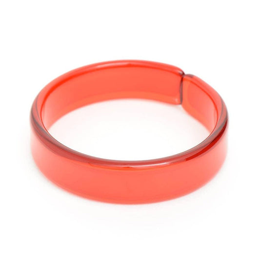 Party Resin Acrylic Stacking Bangle Bracelet RED