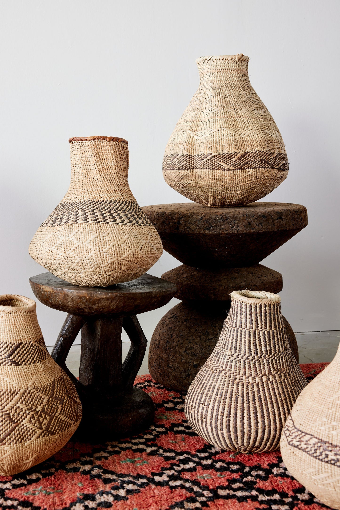 Patterned Binga Nongo Gourd Woven Basket