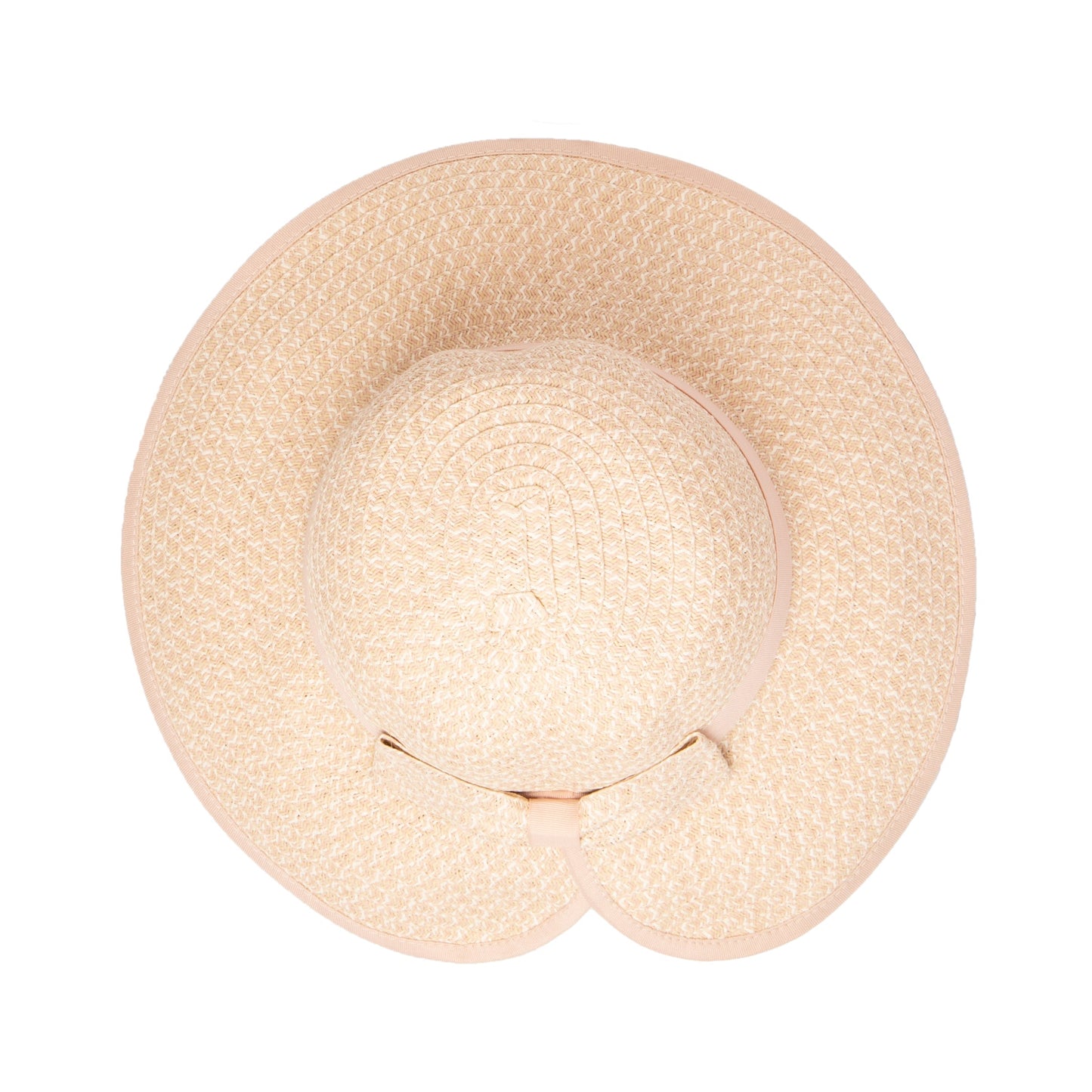 Women's Contrasting Edged Sun Brim Hat with Back Bow