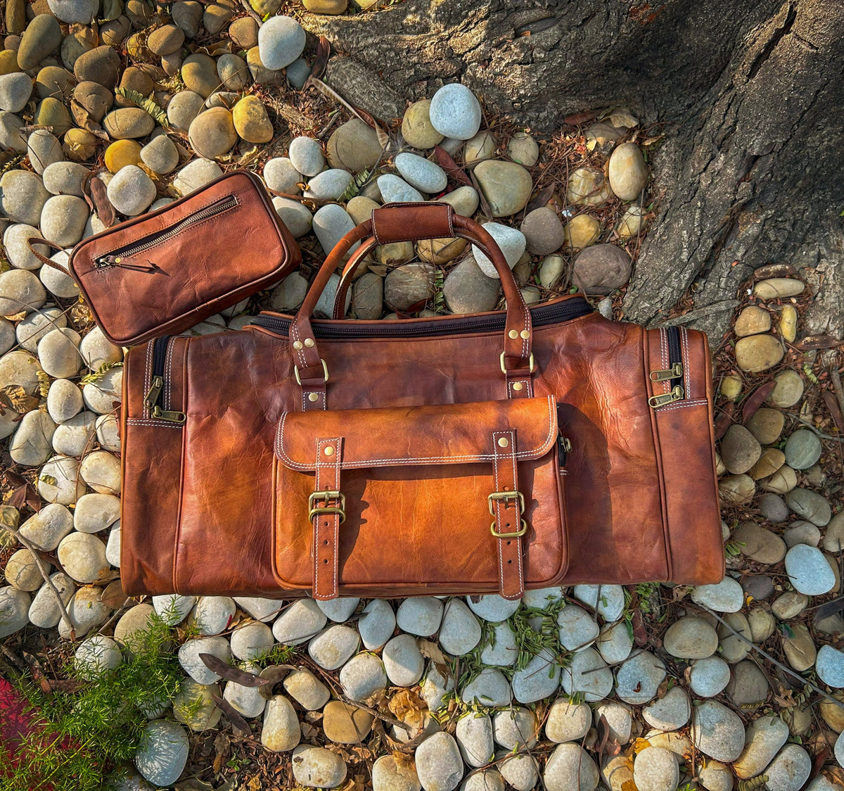 Walker Leather Weekender Bag + Free Toiletry - Osadia Concept Store