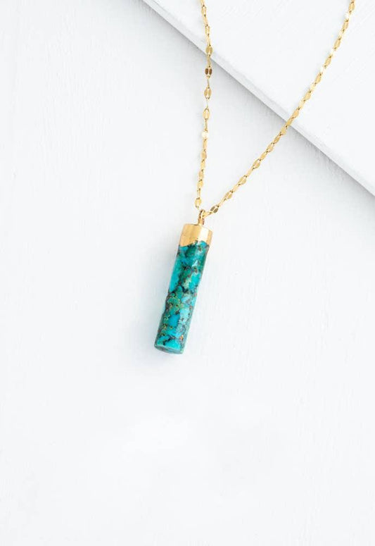 Pillar Necklace in Turquoise