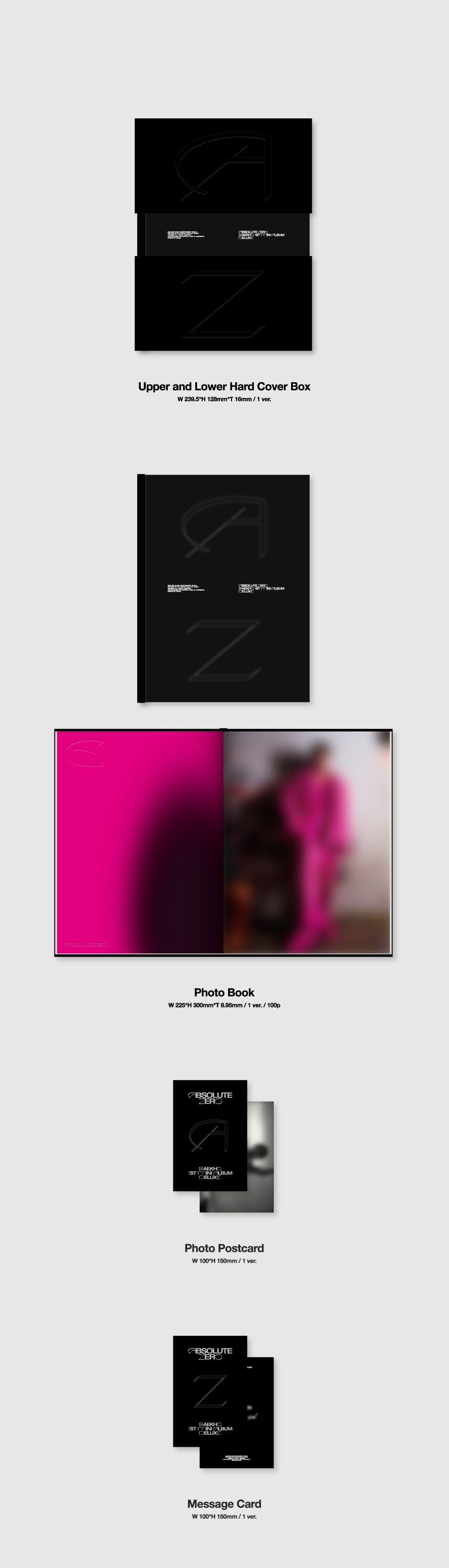 Baekho 1st Mini Album - Absolute Zero (Deluxe Ver.)