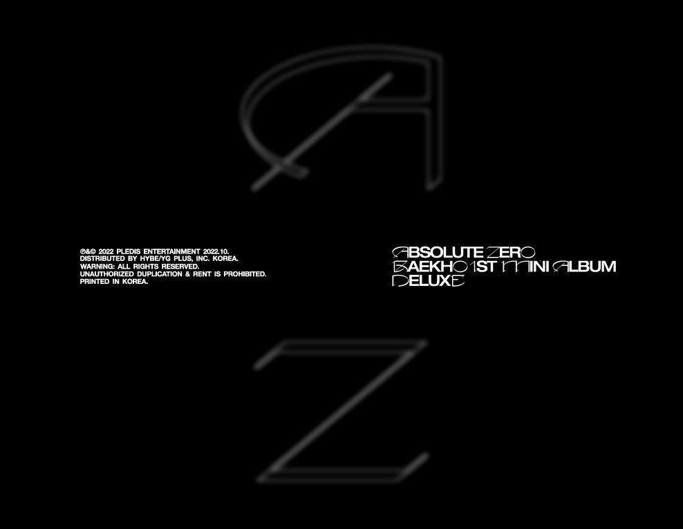 Baekho 1st Mini Album - Absolute Zero (Deluxe Ver.)