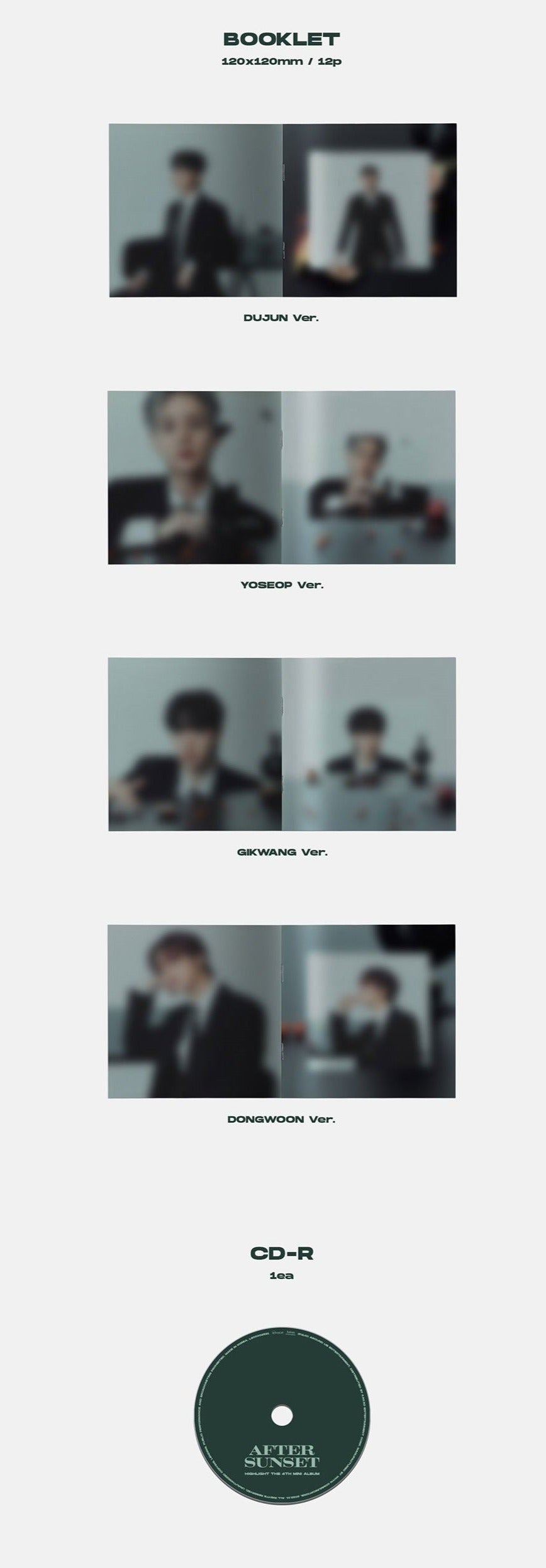 Highlight 4th Mini Album - After Sunset (Jewel Version)
