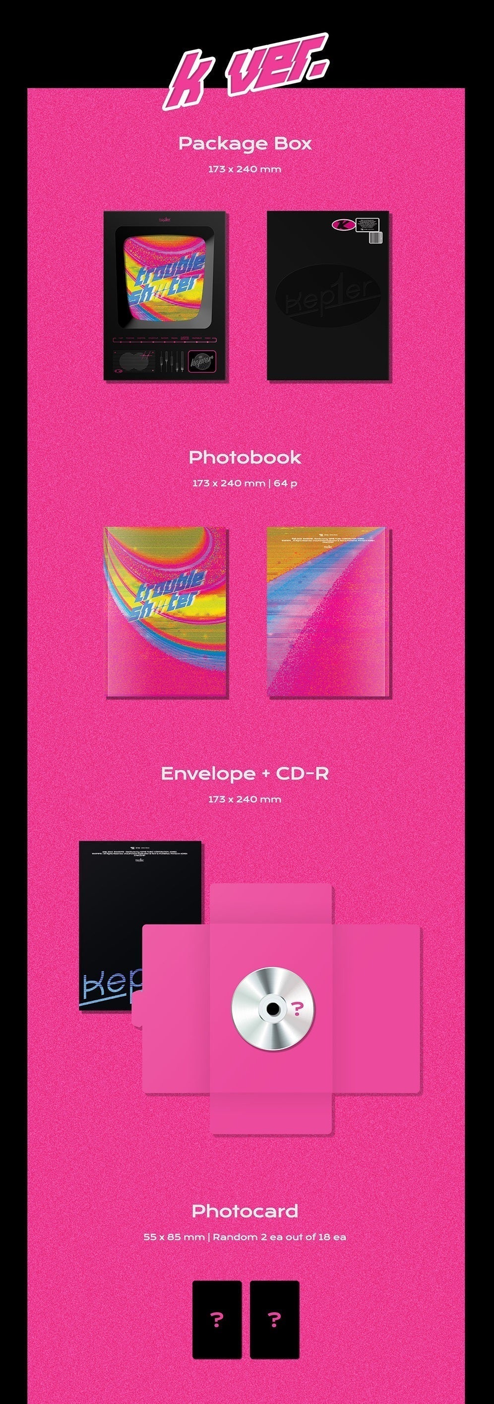 Kep1er 3rd Mini Album - Troubleshooter