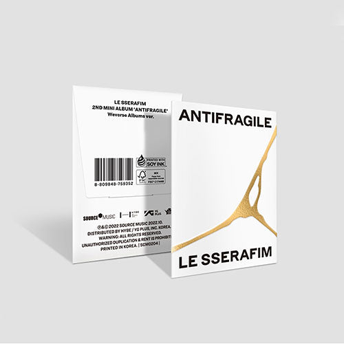 LE SSERAFIM 2nd Mini Album - Antifragile (Weverse Albums Version)