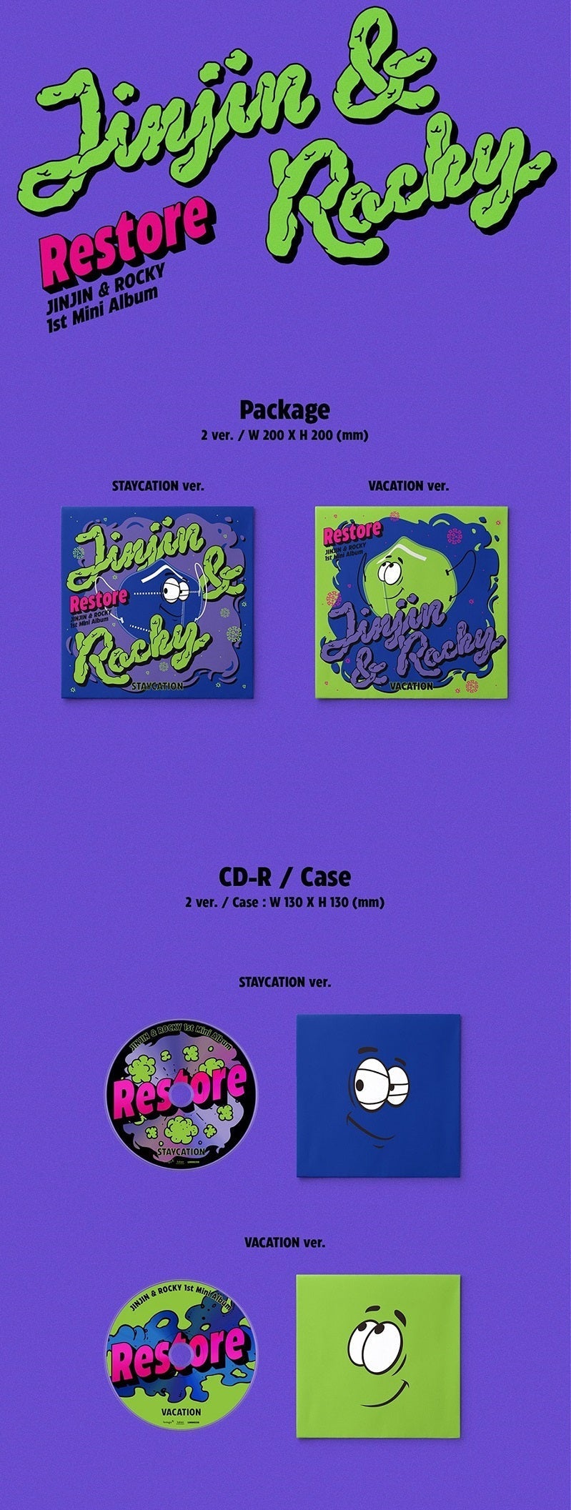 Astro Jinjin & Rocky - 1st Mini Album Restore