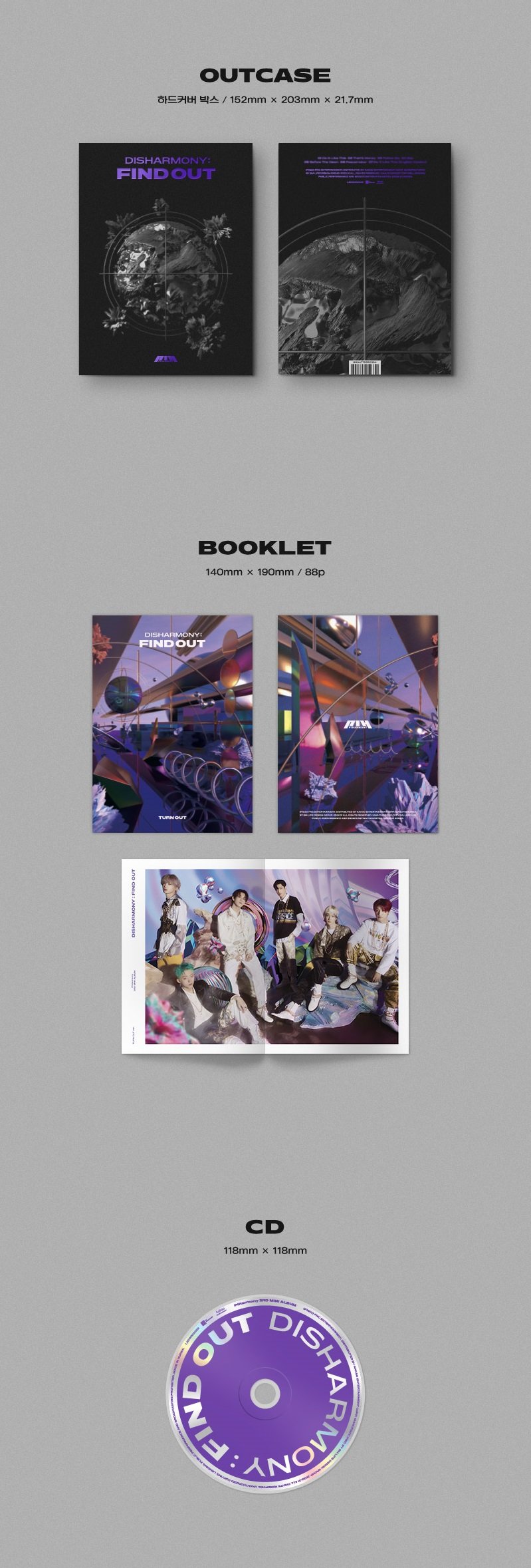 P1Harmony 3rd Mini Album - Disharmony : Find Out