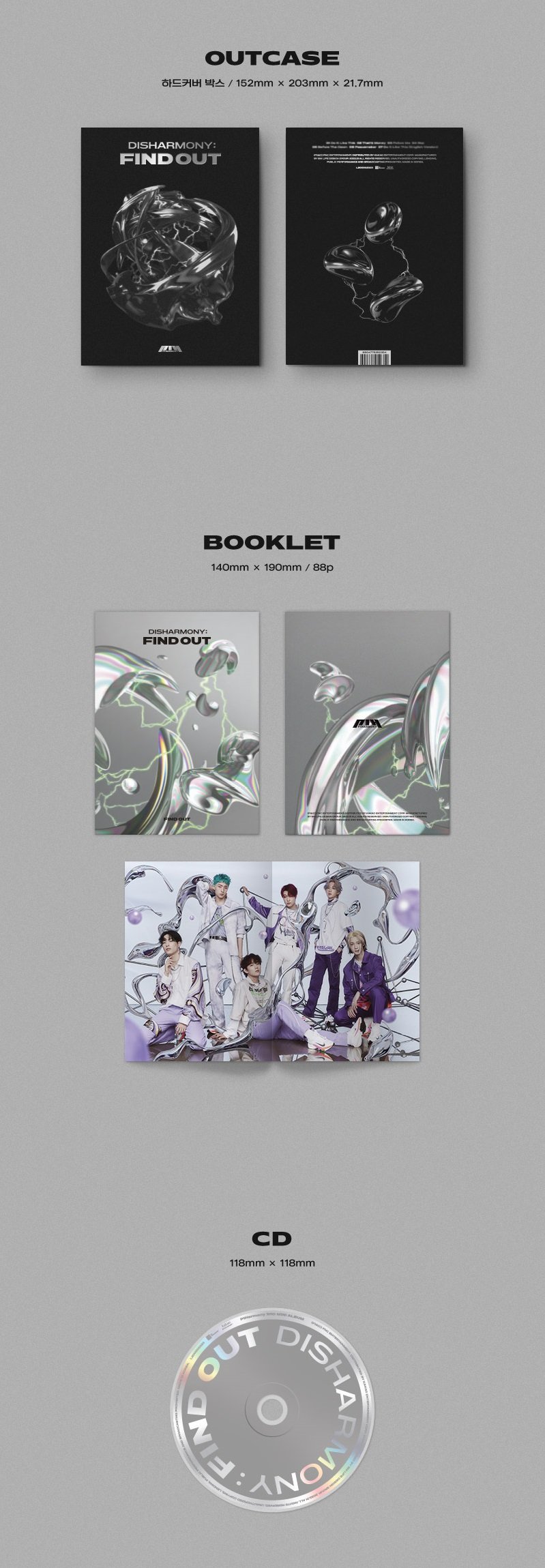 P1Harmony 3rd Mini Album - Disharmony : Find Out