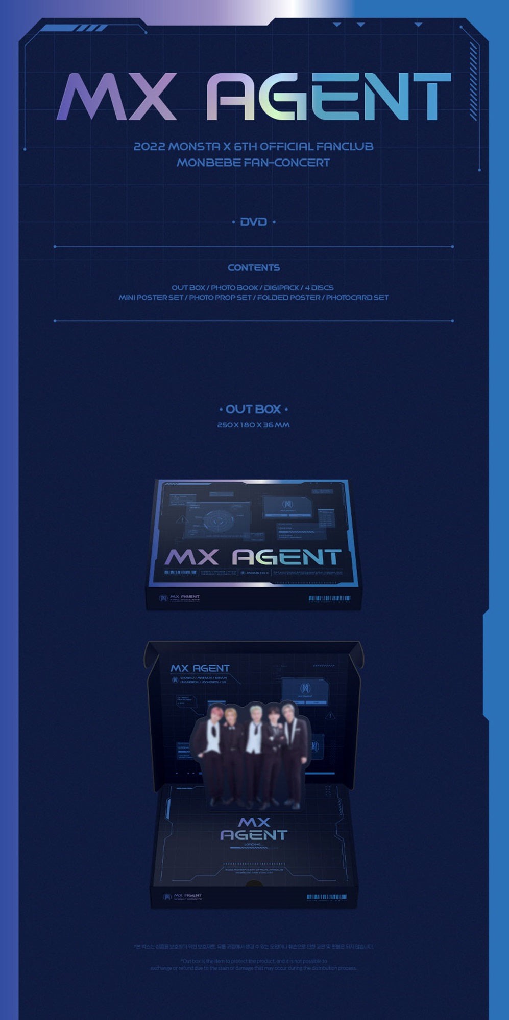 MONSTA X - 2022 6th Official Fanclub Monbebe Fan-Concert Mx Agent: DVD