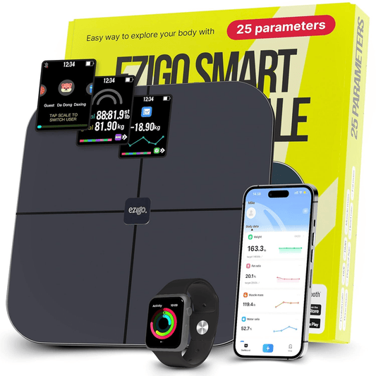 EziGo Smart Scale with Body Fat and BMI, 25 Metrics, Bluetooth - Osadia Concept Store