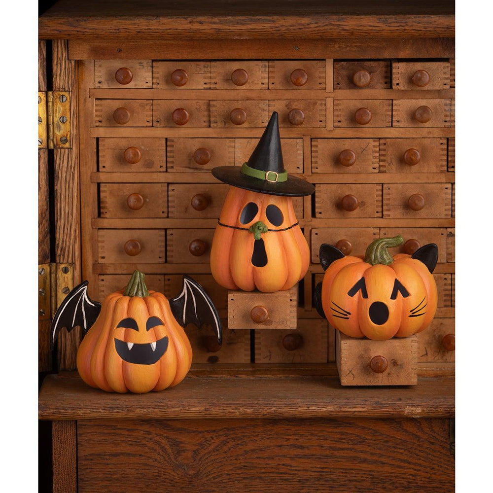 Pumpkin Cat Luminary by Bethany Lowe Designs