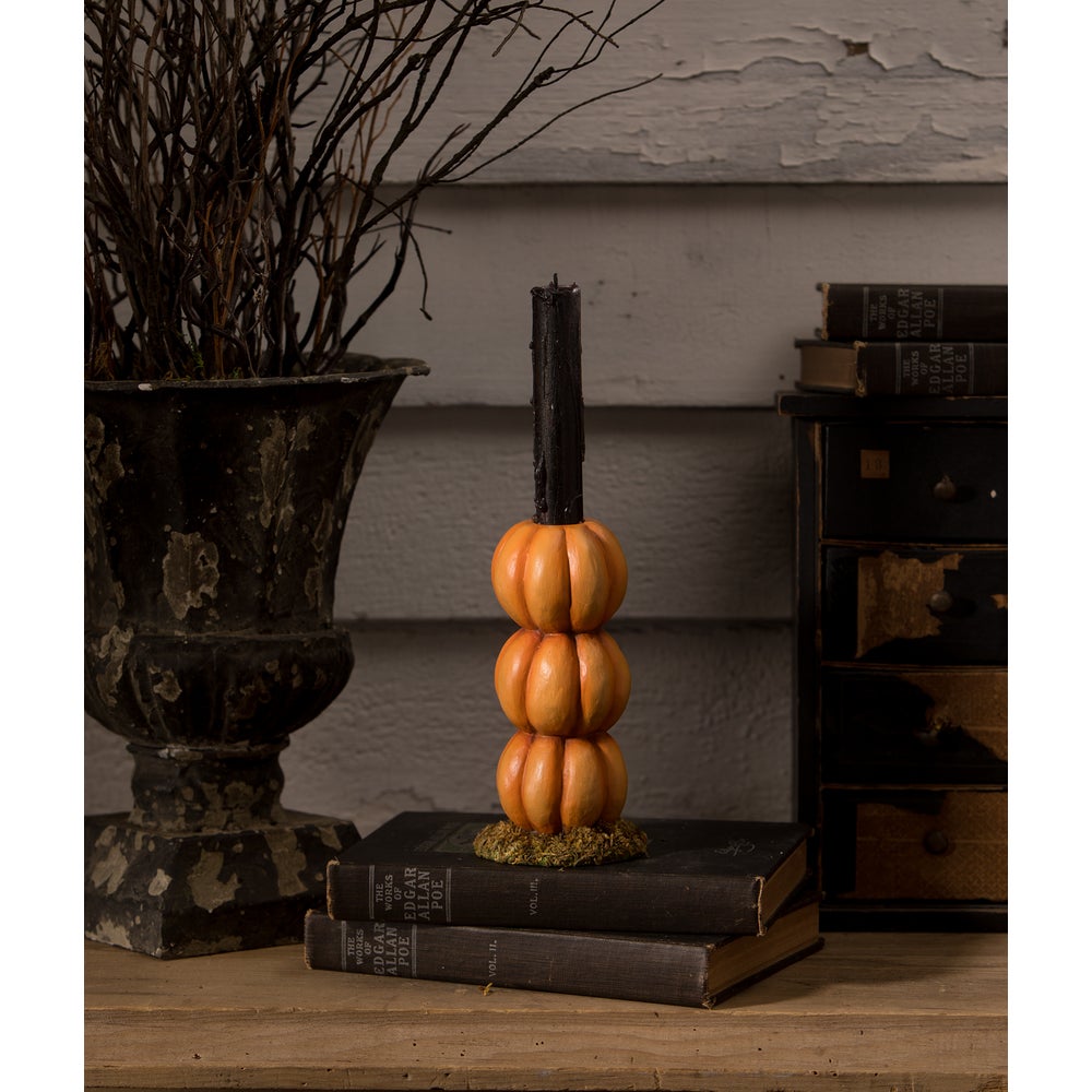 Pumpkin Stack Candlestick by Bethany Lowe Designs - Osadia Concept Store