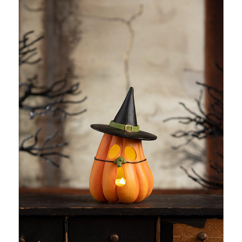 Pumpkin Witch Luminary by Bethany Lowe Designs