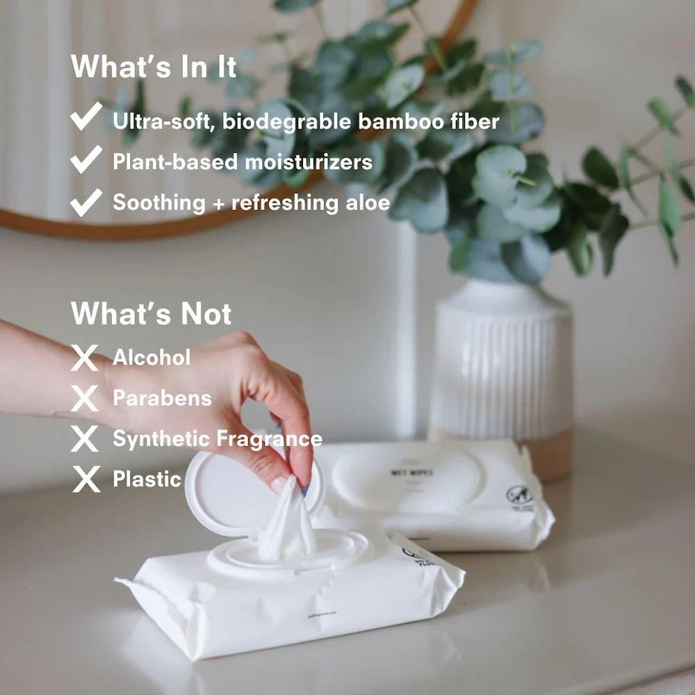 Pure Bamboo Wet Wipes (300 ct) - Osadia Concept Store