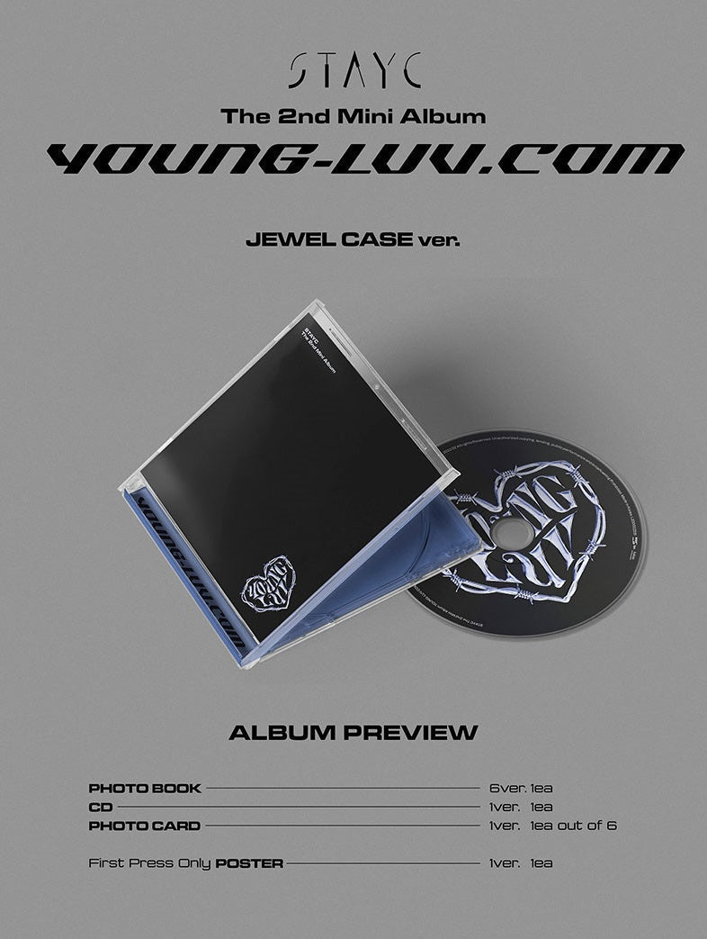 Stayc - 2nd Mini Album Young-Luv.Com Jewel Case Ver.