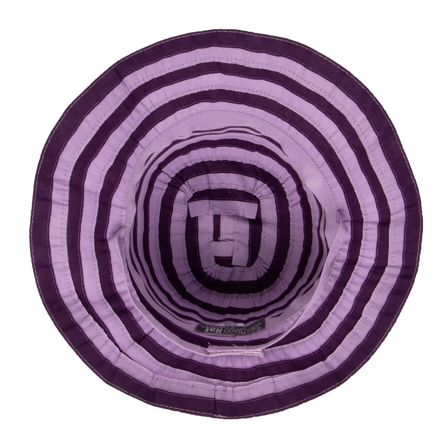 Kids Striped Ribbon Bucket Hat With Chin Strap