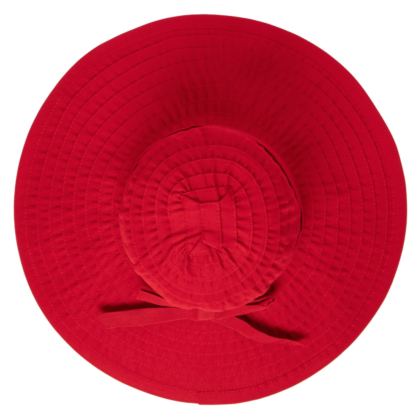 Women's Large Brim Ribbon Hat with a Bow