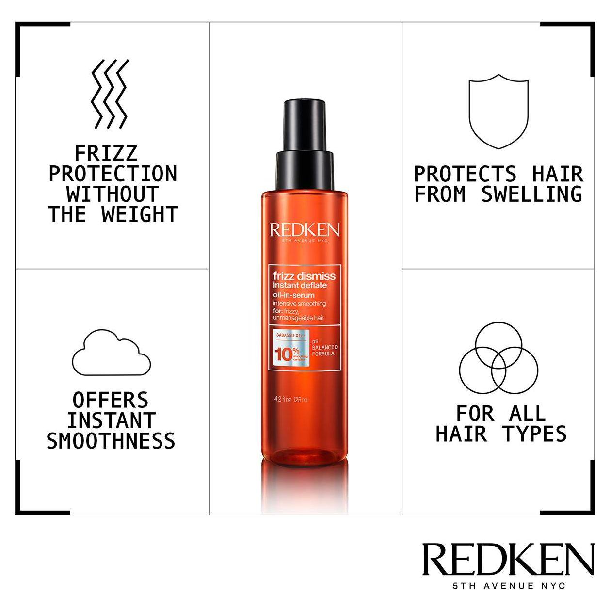 Redken Frizz Dismiss Instant Deflate Oil-In-Serum 4.2oz