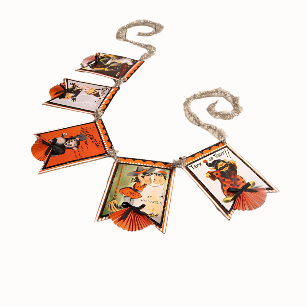 Retro Halloween Garland by Bethany Lowe Designs - Osadia Concept Store