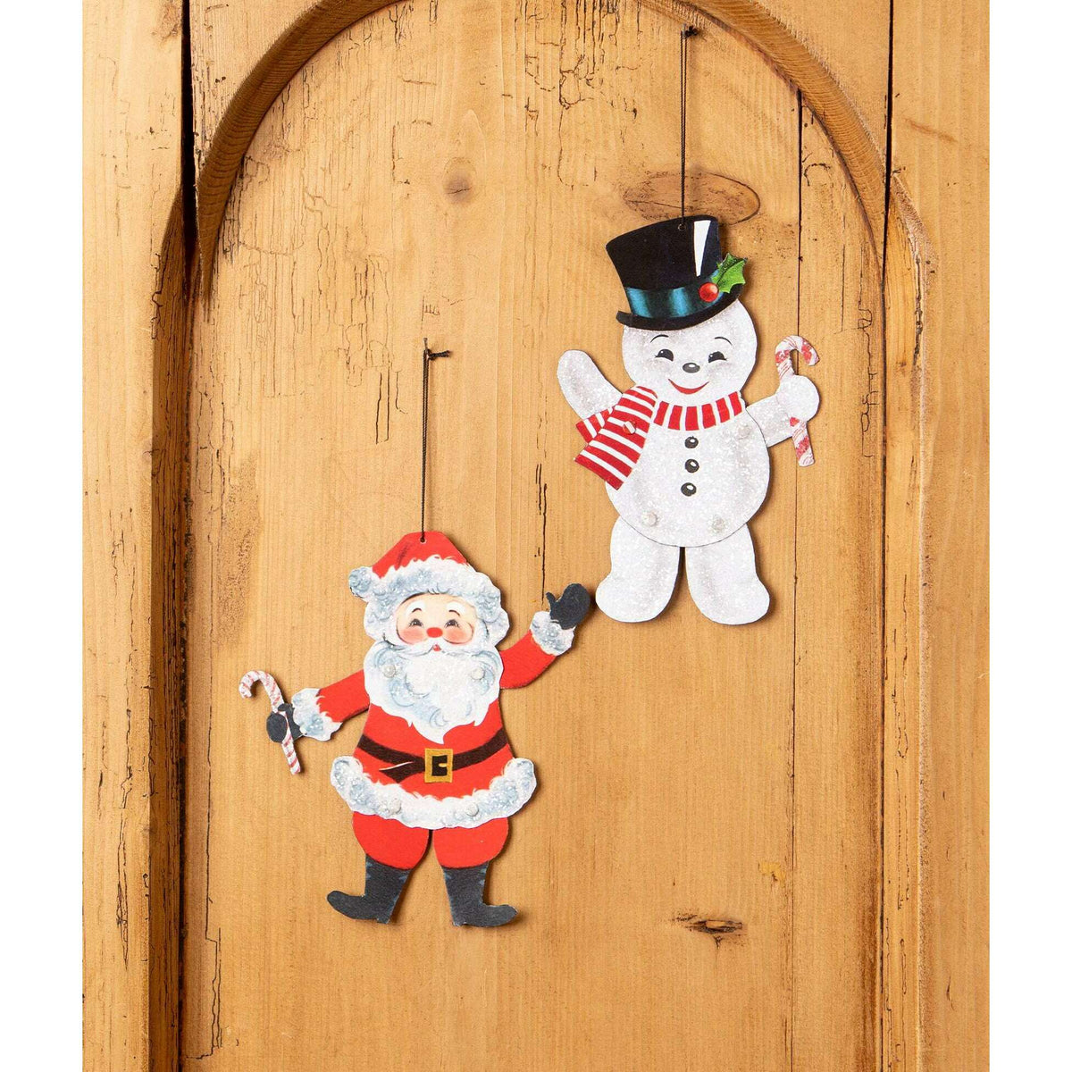 Retro Rockin' Santa Ornament
