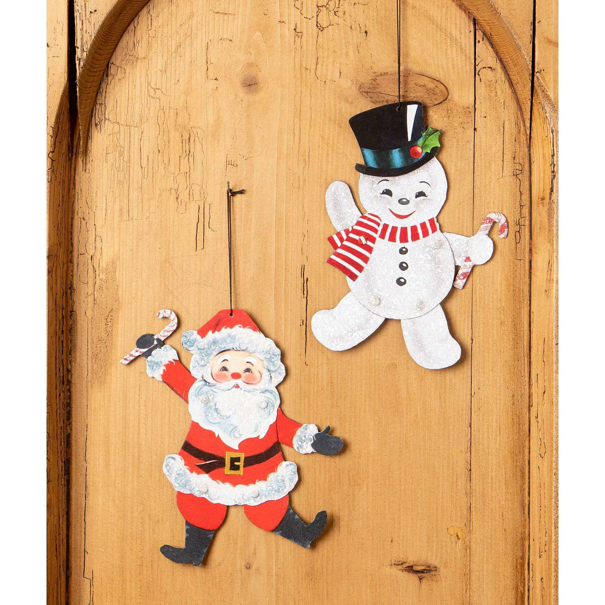 Retro Rockin' Snowman Ornament