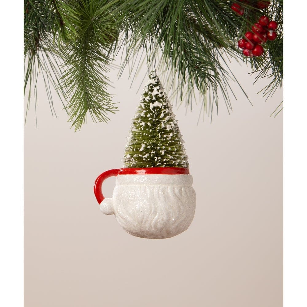 Retro Santa Mug Ornament by Bethany Lowe Designs