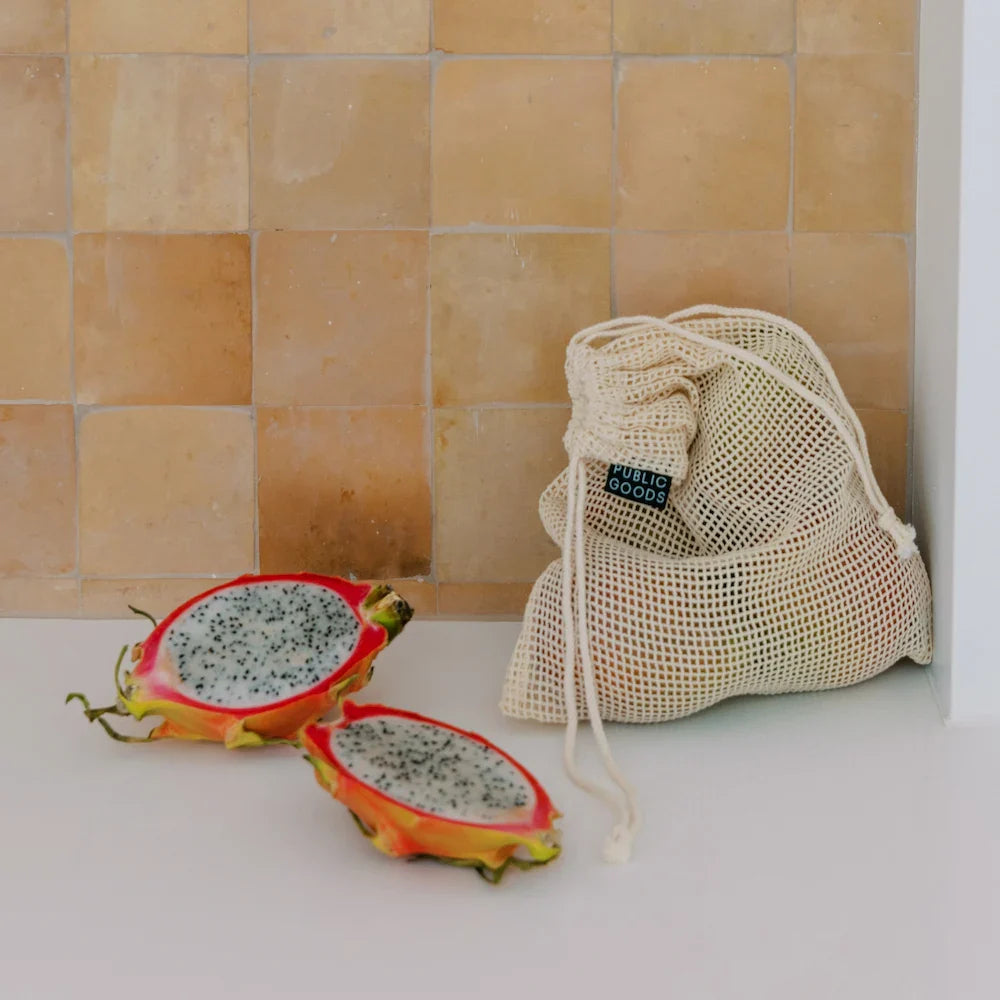 Organic Reusable Mesh Grocery Bag (2 ct) - Osadia Concept Store