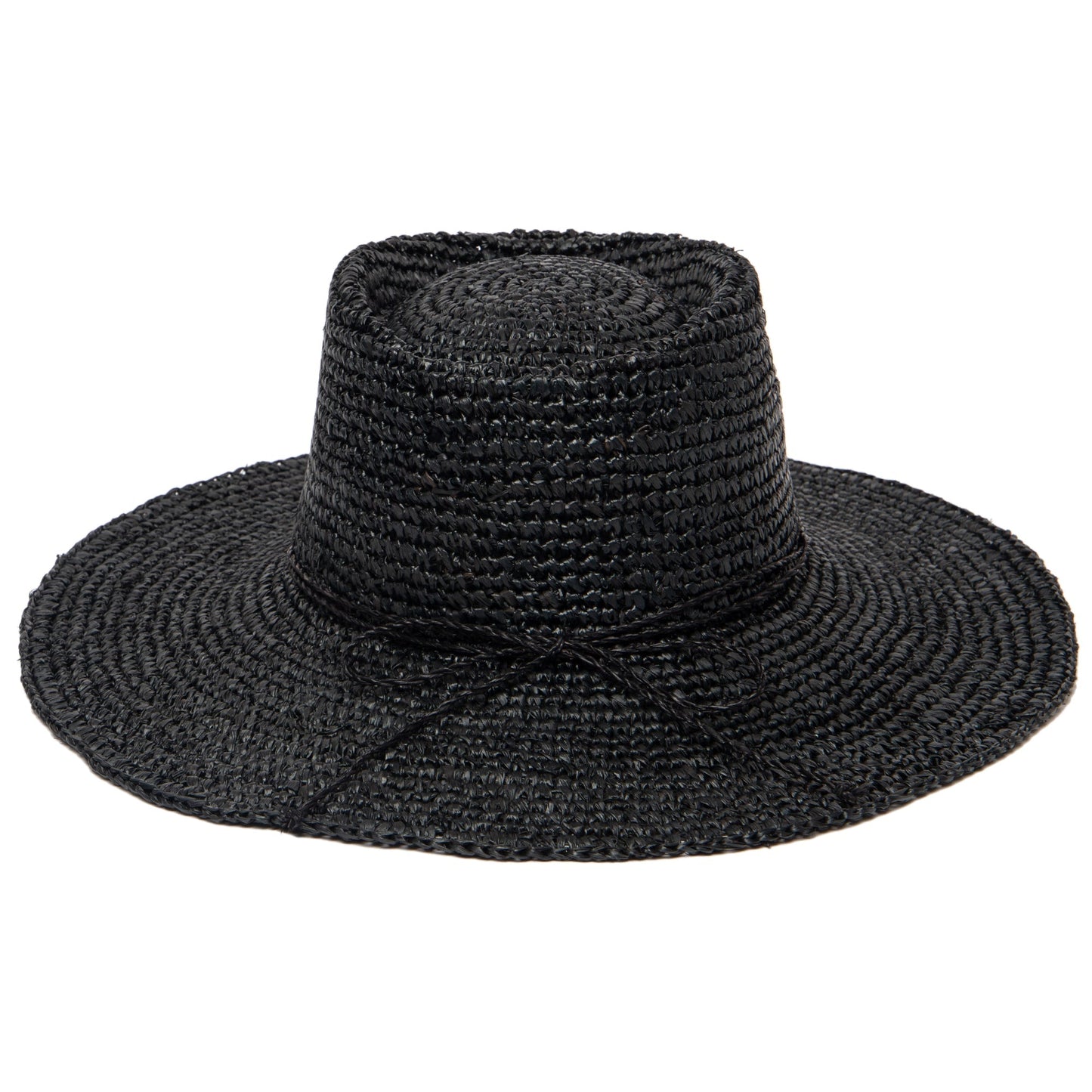 Womens Oval Crown Raffia