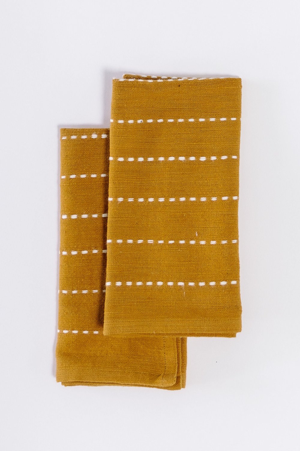 Rift Valley Handwoven Ethiopian Cotton Cocktail Napkins | Set of 2