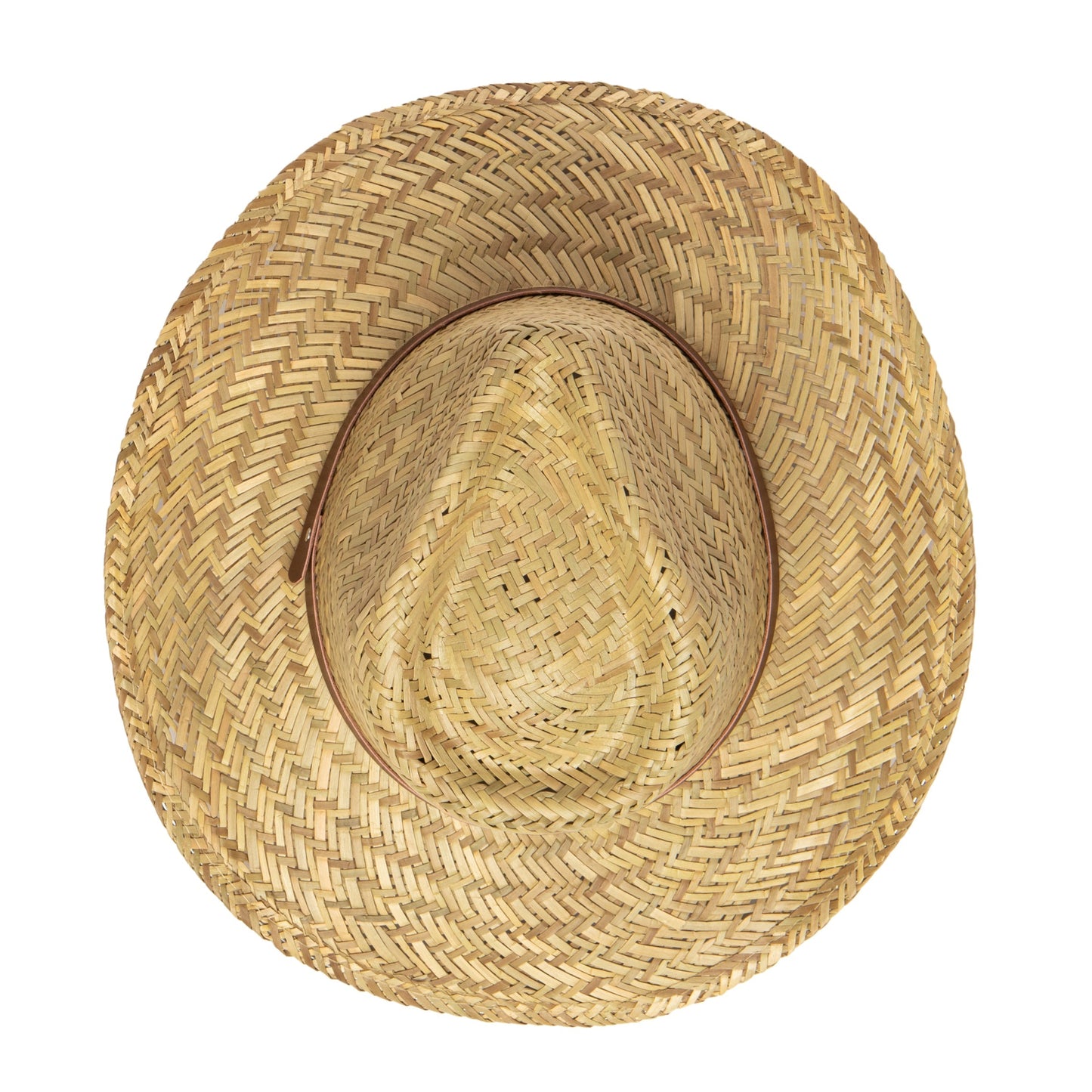 Men's Woven Rush Straw Cowboy With Pu Band