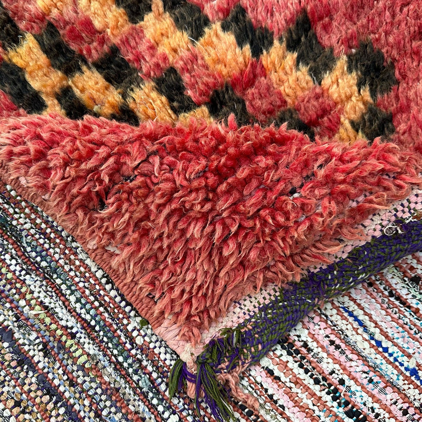 Sine Vintage Moroccan Runner Rug | 3'7" x 6'6"