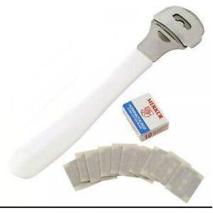 Merkur Corn & Callus Razor & 10 Blades Gently Trims Away Corns & Callus Pedicure