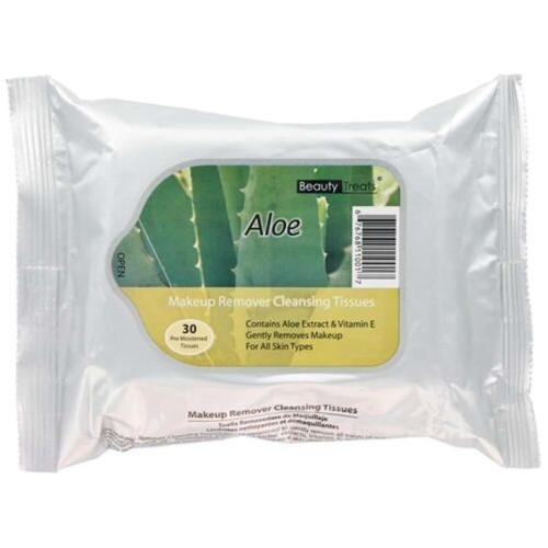 Beauty Treats Aloe Makeup Remover Cleaning Tissues 30 ct