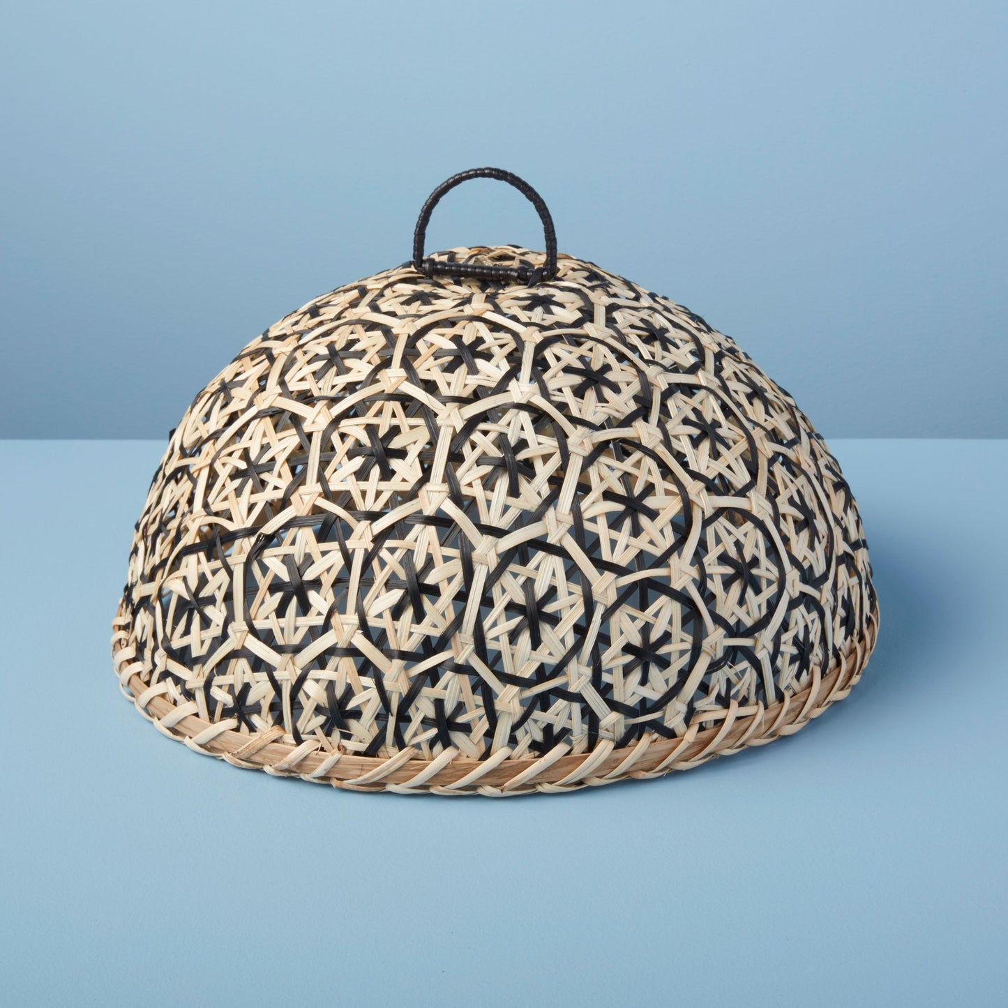 Safirah Bamboo Cloche, Black & Natural